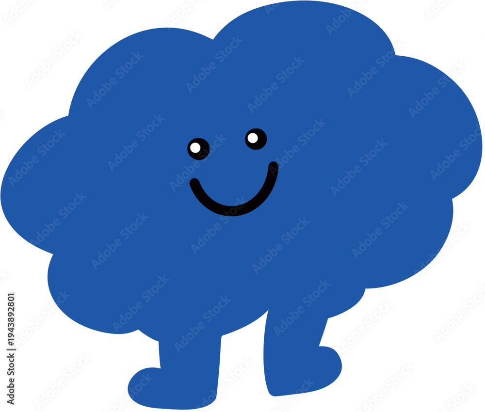 Fototapeta premium Colorful character illust smile