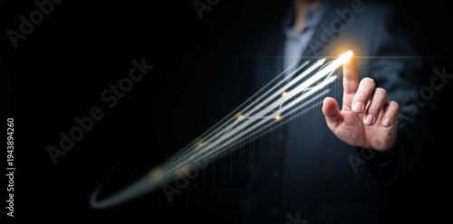 Schilderij op canvas Rapid growth and success concept