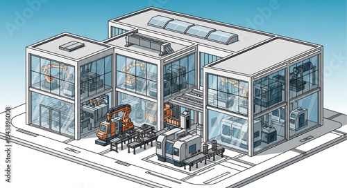 Industrial Factory Building Construction.