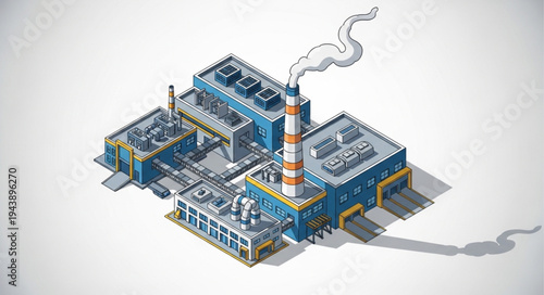 Industrial Factory Building Structure.