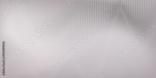 Texture of transparent corrugated glass in gray colors. Translucent volumetric striped plastic background
