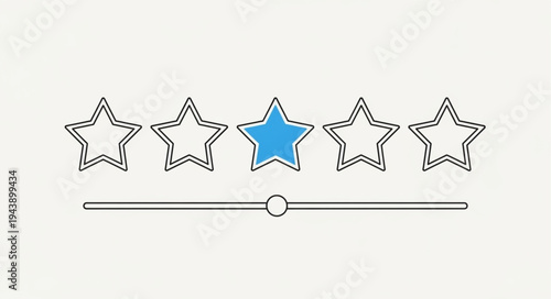 Customer feedback rating with one star selected.