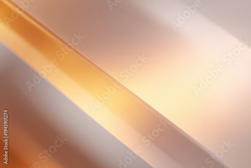 Frosted acrylic sheet with a soft orange glow behind it, trendy digital background