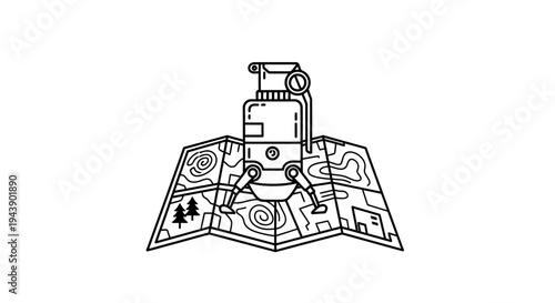 Exploration Robot Grenade on Map