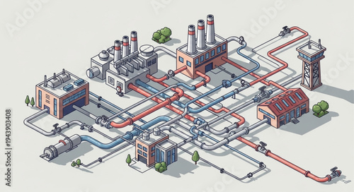 Industrial factory infrastructure network.