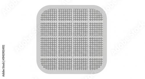Petri Dish With Agar Culture Grid For Scientific Research.