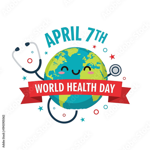 World Health Day April 7th Illustration