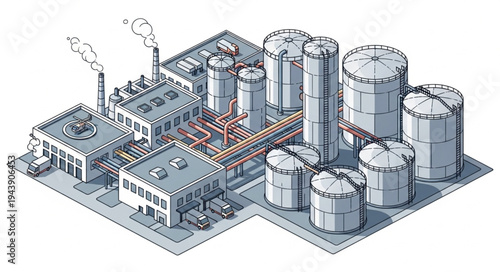 Industrial Factory Facility Plant.