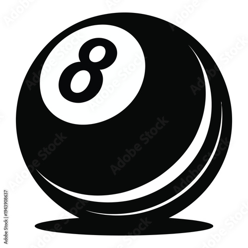 black billiard ball