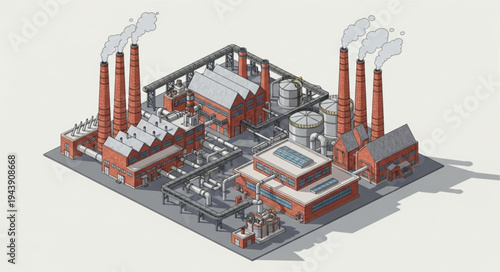 Industrial Factory Plant Facility.