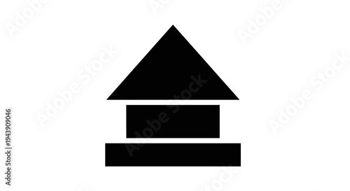 Upload Arrow Icon Data Upload Symbol Cloud File Transfer Up Arrow Direction Technology Interface Upload Button Concept Vector Illustration