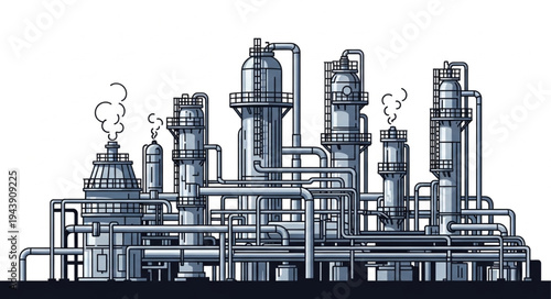 Industrial Factory Plant Machinery.