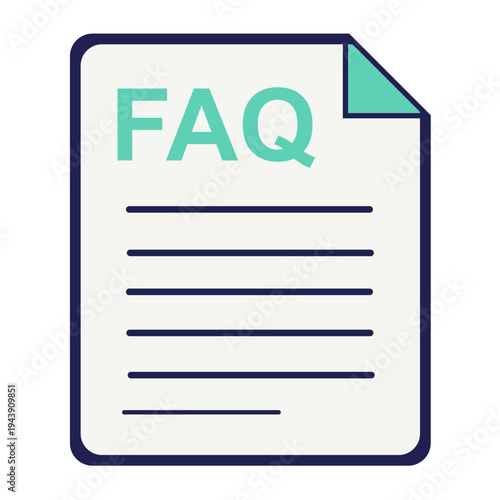 FAQ document customer support information icon