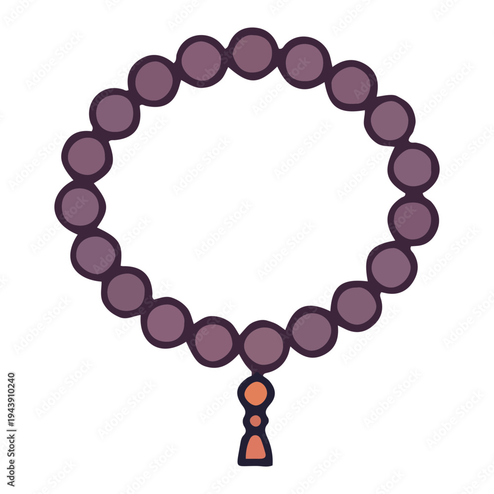 Obraz premium Buddhist Prayer Beads Icon
