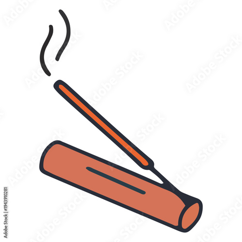 Incense Stick Burning Icon
