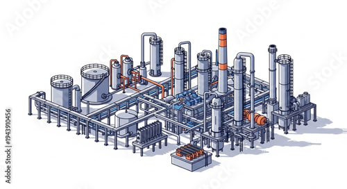 Industrial Factory Plant Facility.