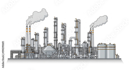 Industrial Factory Plant Facility.