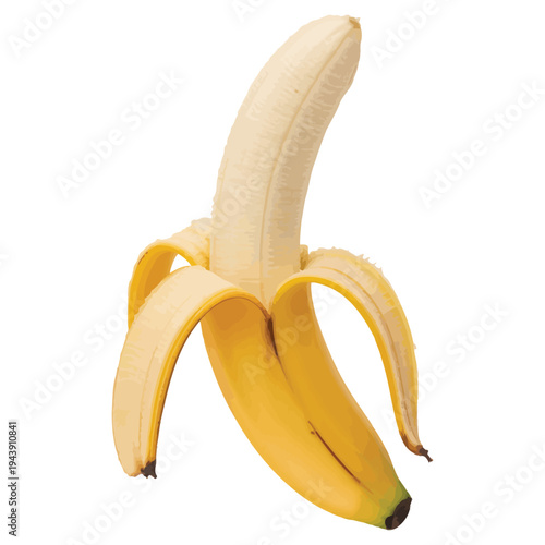 banana on white background
