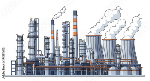 Industrial Factory Plant Facility.