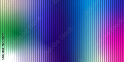 A vibrant and colorful abstract background featuring a gradient of vertical stripes transitioning from blue to purple