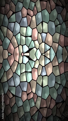 Abstract Mosaic Pattern - A Kaleidoscope of Colors and Shapes.