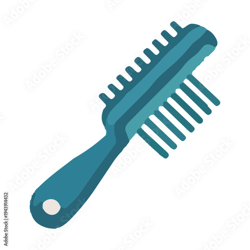 Blue Hair Comb Icon