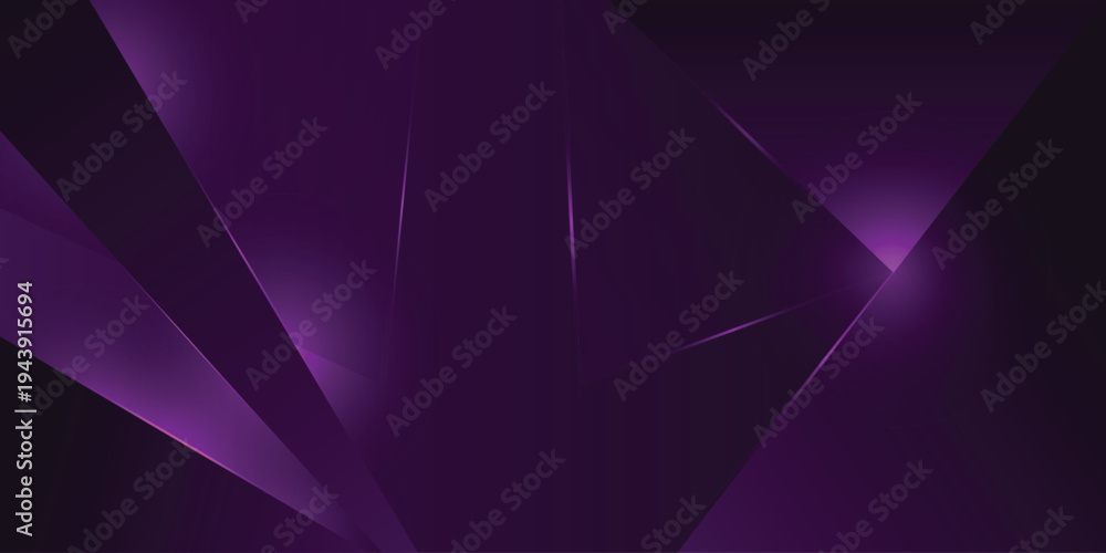 Fototapeta premium Luxury Purple Abstract Geometric Background with Soft Glow Light for Modern Technology and Corporate Design