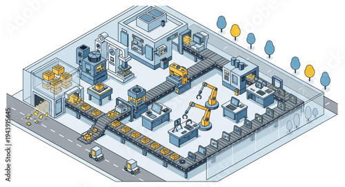 Industrial Factory Production Line.