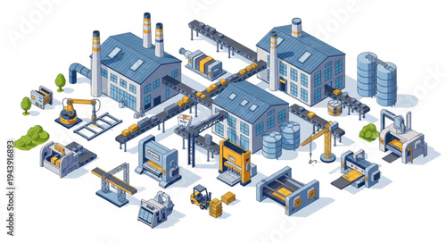 Industrial Factory Production Line.