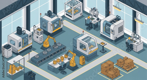 Industrial Factory Production Line.