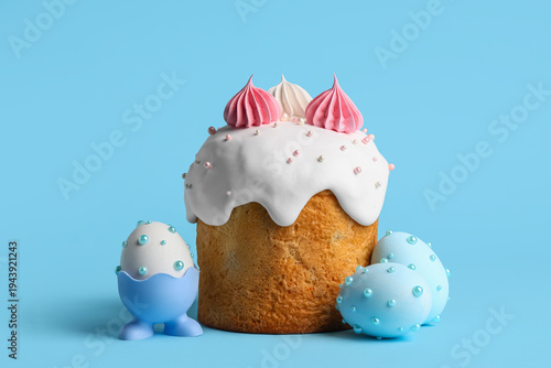 Sweet Easter cake with meri...