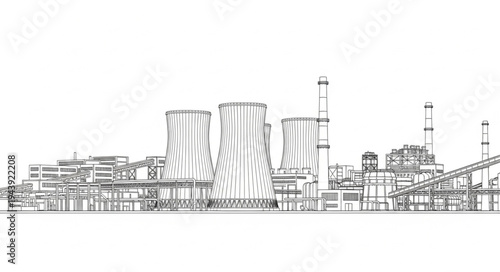 Industrial Plant Factory Buildings.