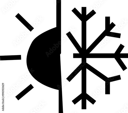 Snowflake icon, winter symbol stars banner sparkle effect for holiday decoration, Christmas frames and seasonal festive design elements silhouette vector weather pictograms frost, web, infographic