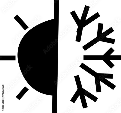 Snowflake icon, winter symbol stars banner sparkle effect for holiday decoration, Christmas frames and seasonal festive design elements silhouette vector weather pictograms frost, web, infographic