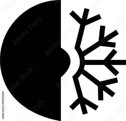 Snowflake icon, winter symbol stars banner sparkle effect for holiday decoration, Christmas frames and seasonal festive design elements silhouette vector weather pictograms frost, web, infographic