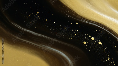 Luxurious molten gold liquid splash, glossy metallic reflections, black background, premium abstract wallpaper