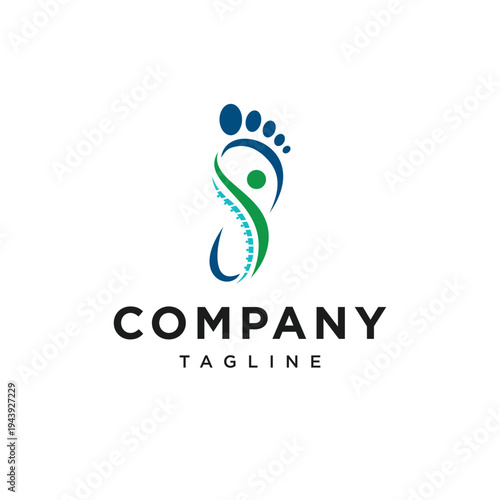 Vascular and Foot Rescue Logo Icon Vector.