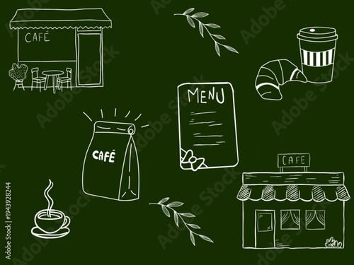 チョークボード・カフェ・ライフ