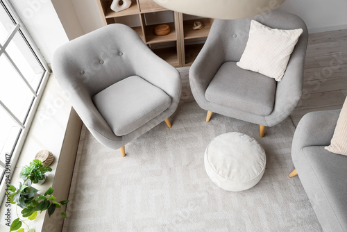Interior of modern living r...