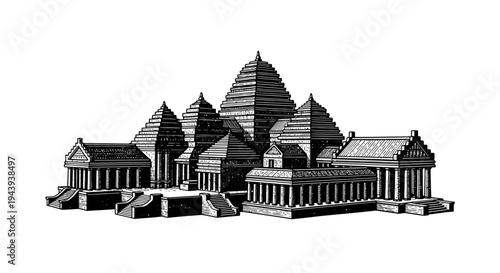 Ancient Temple Architecture Structure Buildings.