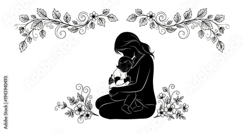 Woman holding a small dog.