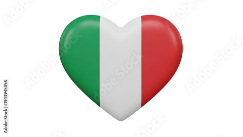 Free Download Italy Flag Heart Icon - GFXLoad
