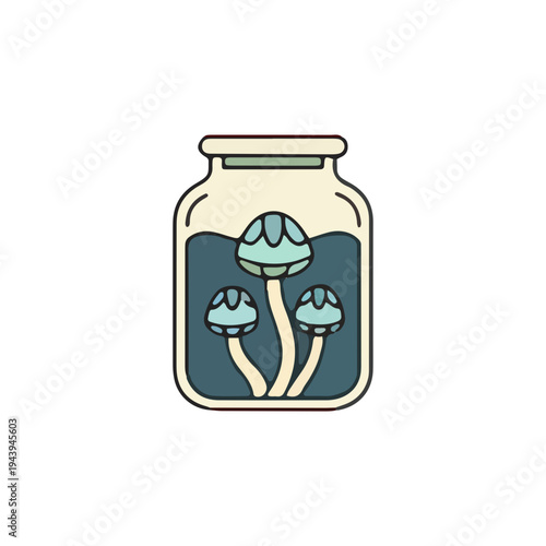Mushroom Cultivation Jar Icon