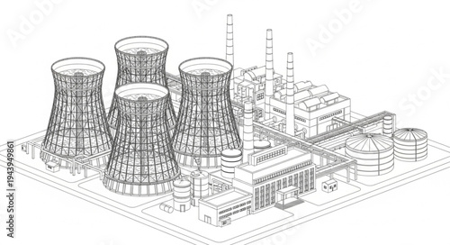 Nuclear Power Plant Cooling Towers.