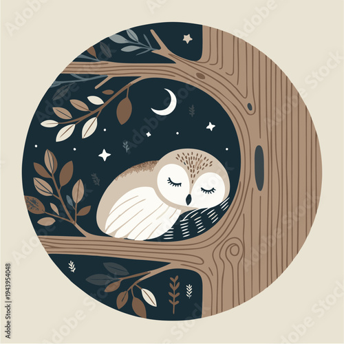 Vector illustration of a seashell snail on an abstract spring floral background with an Easter egg pattern and vintage holiday ornament decoration