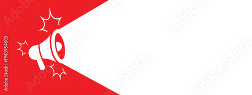 announcement sign on white background