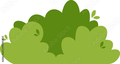 Green Bush Illustration