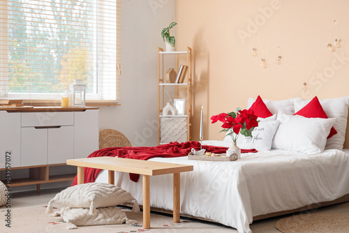 Interior of room with tasty...