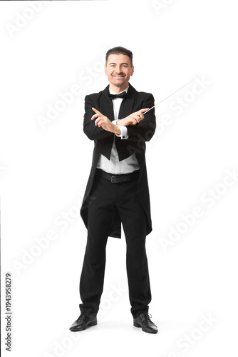 Young male conductor isolat...