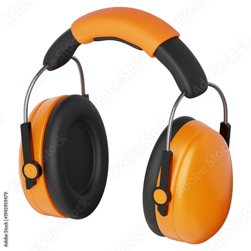 Fotografía Orange Hearing Protection Headphones
